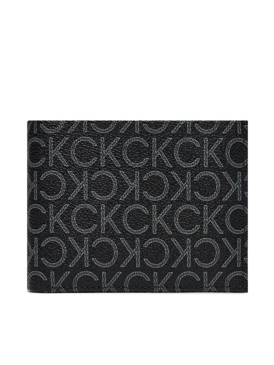 Portofel Mare pentru Bărbați Calvin Klein Ck Must Mono Bifold 5Cc W/Coin K50K511671 Negru
