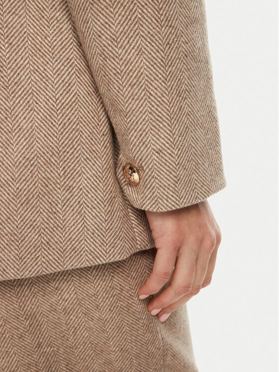 Bruuns Bazaar Bruuns Bazaar Marynarka Baki BBW4290 Beżowy Slim Fit