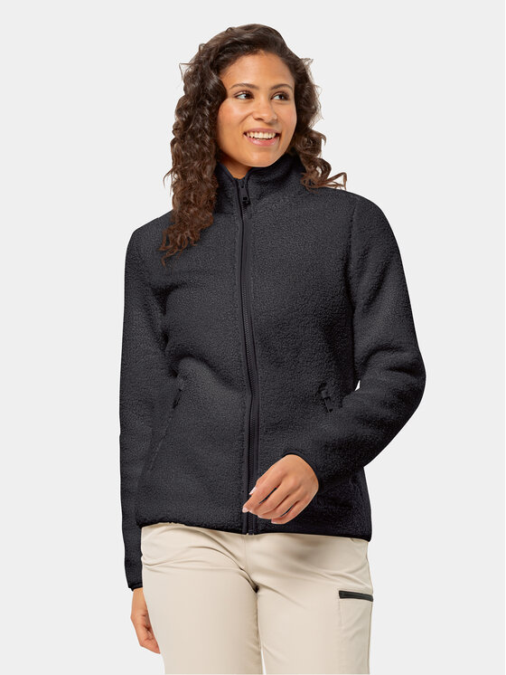 Jack Wolfskin Jack Wolfskin Polar High Curl Jacket 1708732 Negru Regular Fit