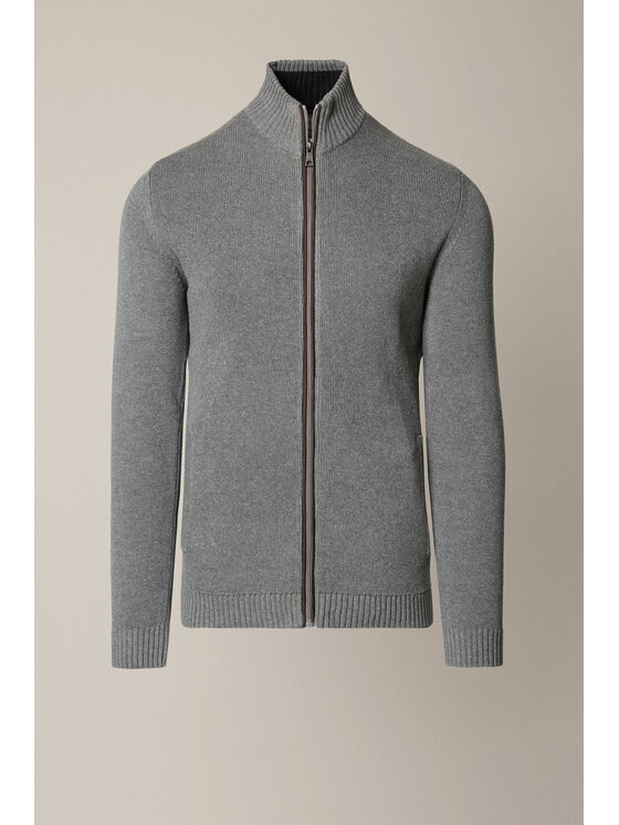 Lancerto Lancerto Sweter Algar SW073225000032 Szary Regular Fit