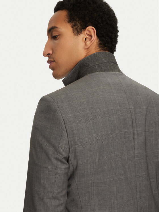 BOSS BOSS Garnitur H-Huge 50535023 Szary Slim Fit