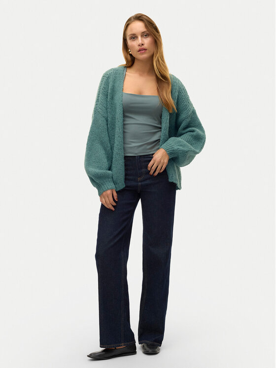 Vero Moda Vero Moda Kardigan Maybe 10273101 Zielony Oversize