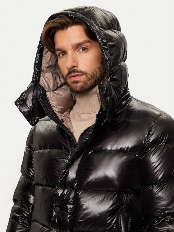 Hetregó Hetregó Μπουφάν πουπουλένιο Felix 8N563 Μαύρο Regular Fit