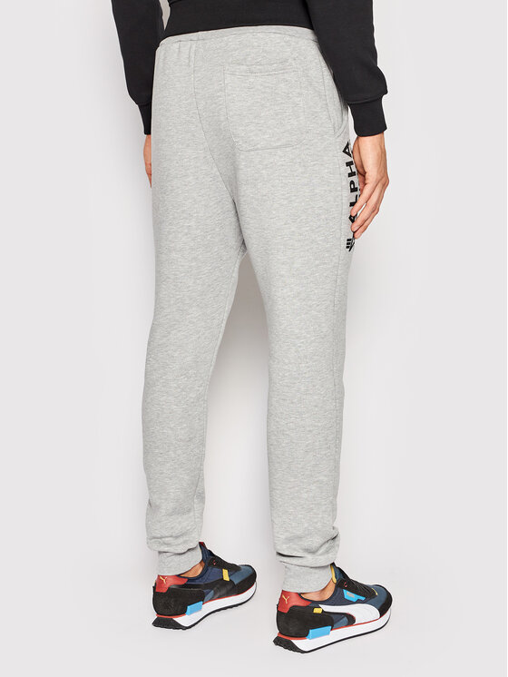 Alpha Industries Alpha Industries Teplákové kalhoty Basic 116368 Šedá Regular Fit