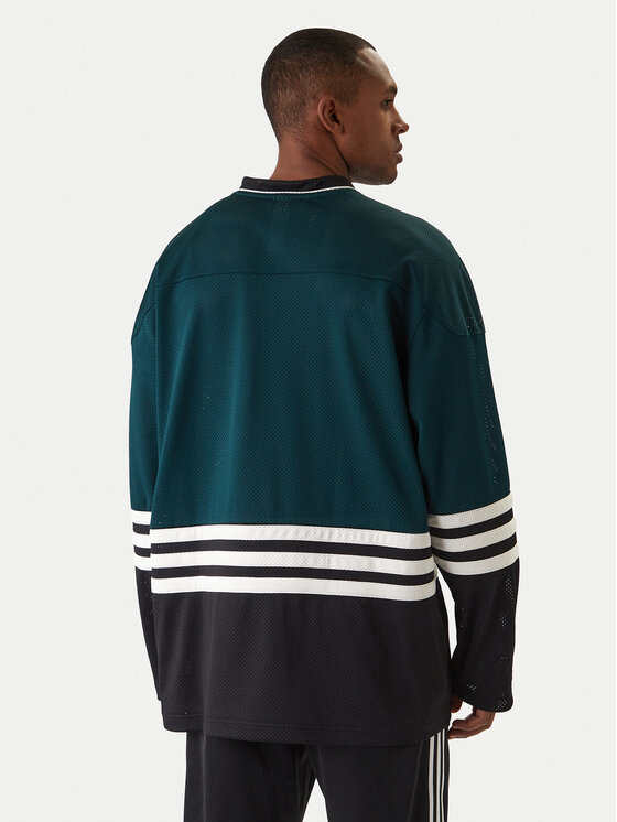 adidas adidas Longsleeve JV8467 Зелений Loose Fit