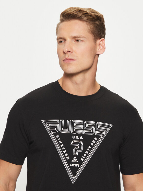 Guess Guess T-shirt Z5RI12 J1314 Crna Regular Fit
