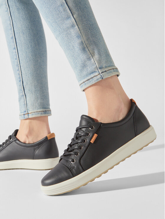 ECCO ECCO Sneakersy Soft 7 Ladies 43000301001 Černá