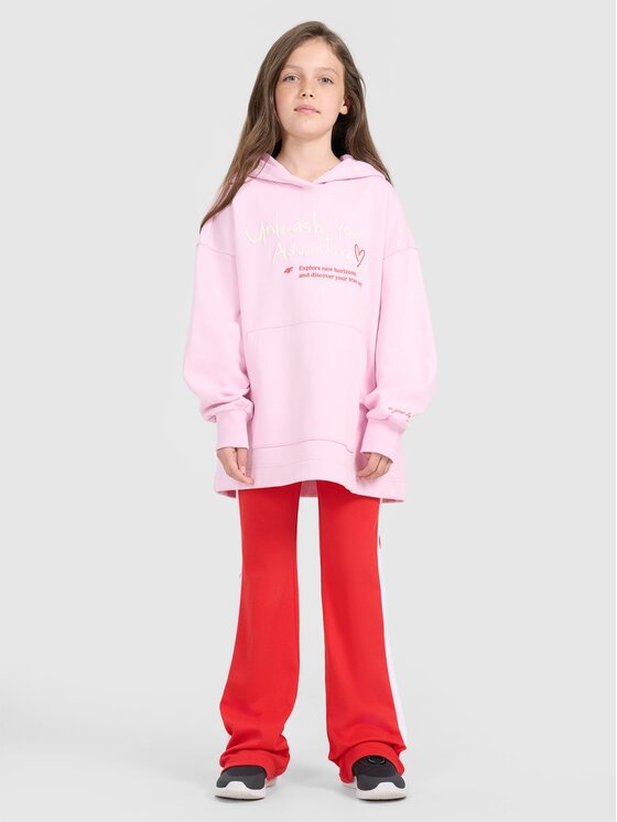 4F 4F Μπλούζα 4FJRAW25TSWSF2429-56S Ροζ Oversize