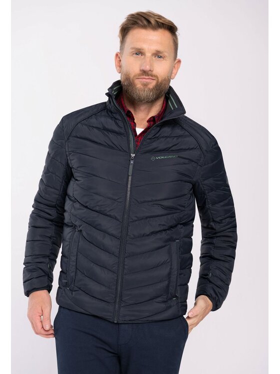 Volcano Volcano Kurtka zimowa J-MODERO Granatowy Regular Fit