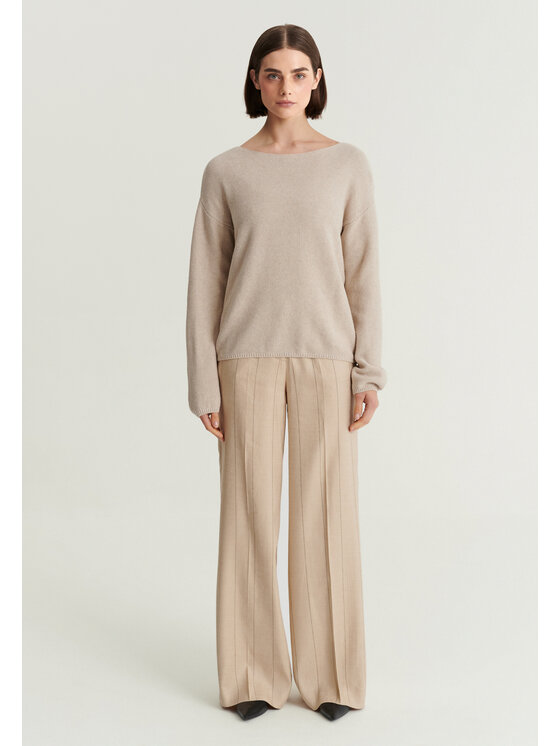 TATUUM TATUUM Sweter MAKSO Beżowy Classic Fit