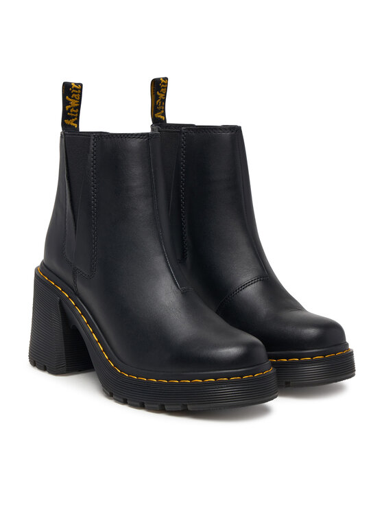 Dr. Martens Dr. Martens Боти Spence Leather Flared Heel DM26440001 Черен
