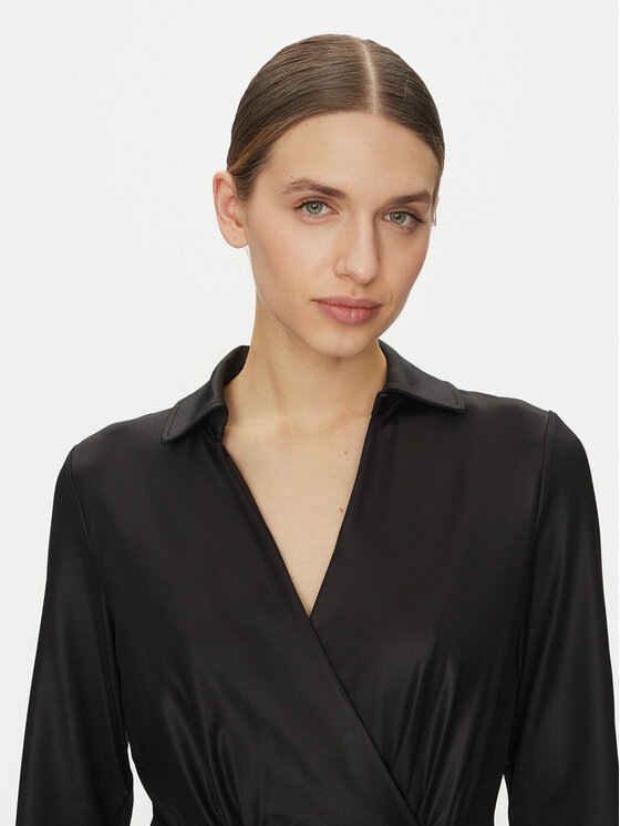 DKNY DKNY Kokteilinė suknelė DD4JL26A Juoda Slim Fit