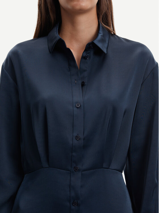 Samsøe Samsøe Samsøe Samsøe Sukienka koszulowa Liza F22300193 Granatowy Regular Fit