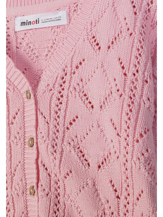 minoti minoti Kardigan 30KNIT101 Różowy Regular Fit