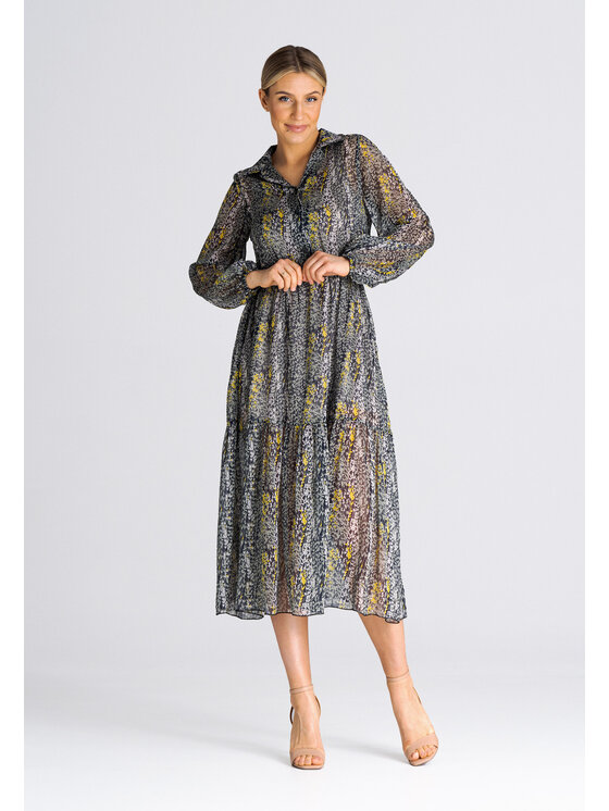 FIGL FIGL Sukienka SUKIENKA M942 Kolorowy Regular Fit
