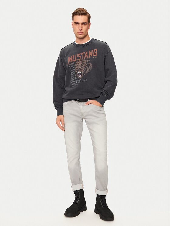Mustang Mustang Bluza Auburn 1015638 Czarny Oversize
