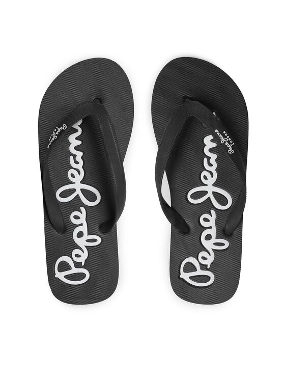 Flip flop Pepe Jeans Bay Beach Basic M PMS70128 Negru