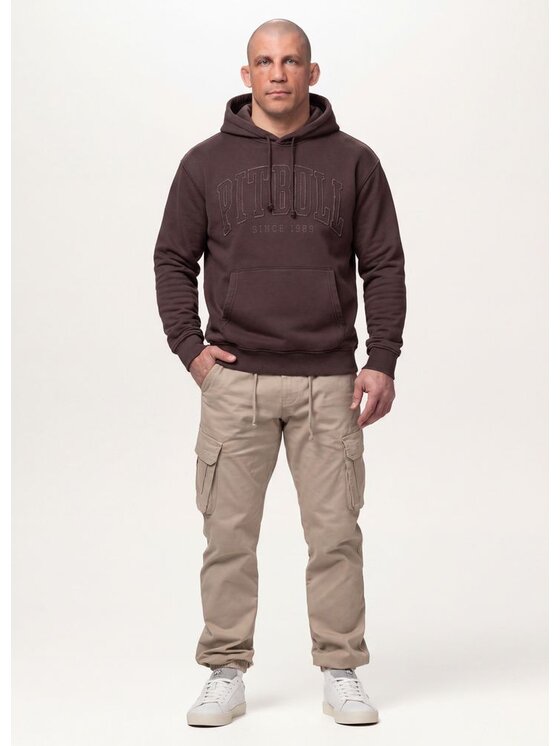 PITBULL PITBULL Bluza ORLANDO II Brązowy Regular Fit