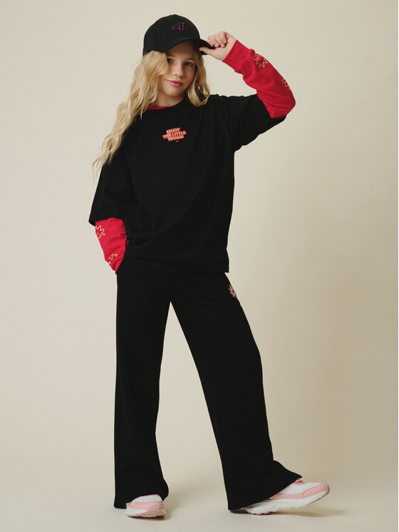 4F 4F T-Shirt MOVE OUTSIDE Czarny Loose Fit