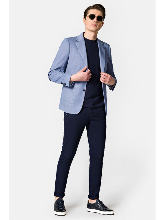 Lancerto Lancerto Marynarka Aracena MA131123000004 Niebieski Slim Fit