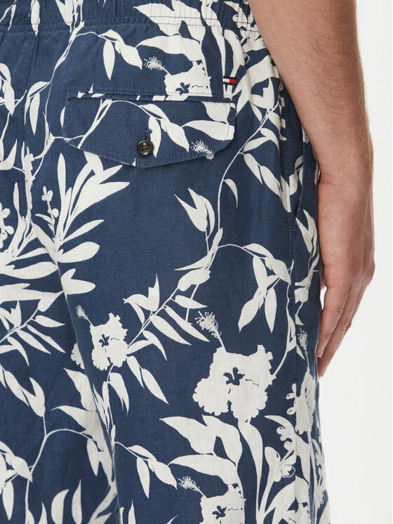 Tommy Hilfiger Tommy Hilfiger Pantaloncini di tessuto Harlem MW0MW38847 Blu scuro Regular Fit