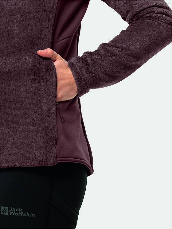Jack Wolfskin Jack Wolfskin Flis Rotwand Fz 1711421 Tamnocrvena Regular Fit