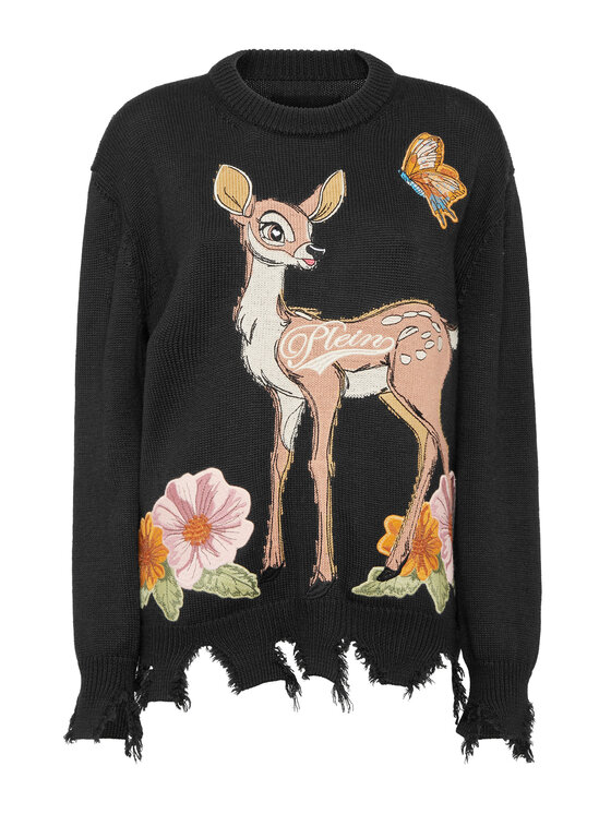 PHILIPP PLEIN PHILIPP PLEIN Svetr 26365 Černá Regular Fit