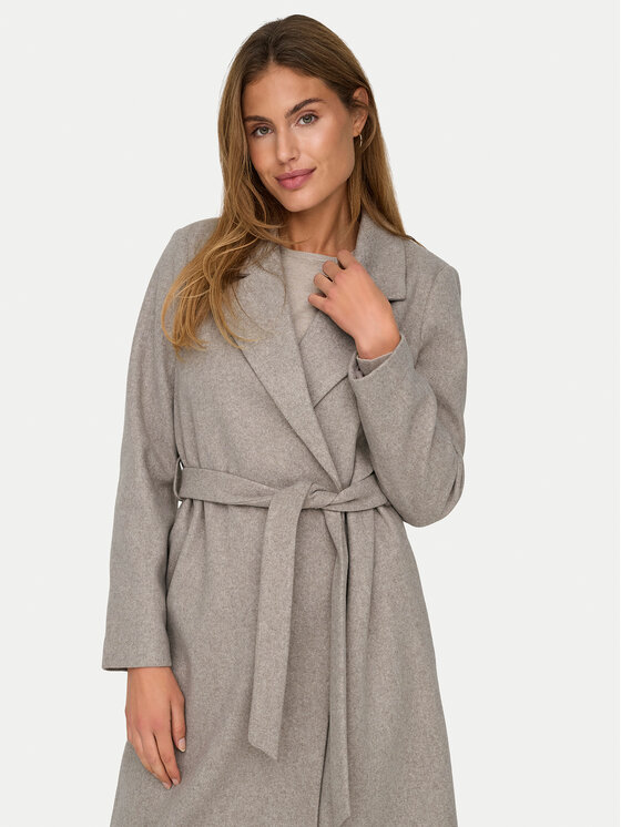 ONLY ONLY Płaszcz przejściowy Alvilda 15314362 Beżowy Regular Fit
