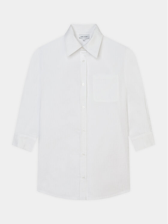 Marc Jacobs Marc Jacobs Rochie tip cămașă W60175 S Alb Regular Fit