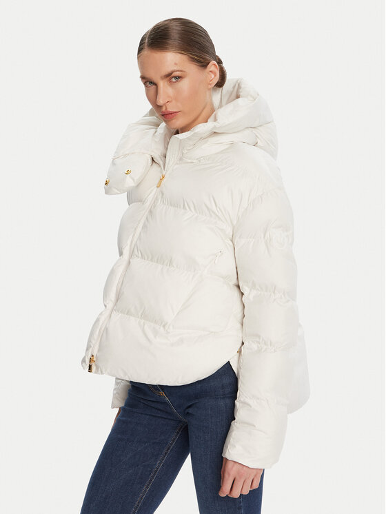 PINKO PINKO Зимно яке 101602 A2P6 Бял Regular Fit