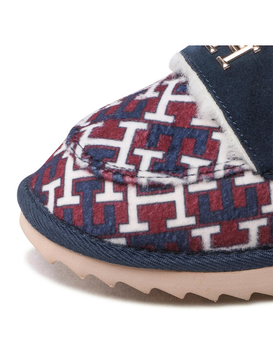 Tommy Hilfiger Tommy Hilfiger Kapcie Loafer Mule Slipper Monogram FW0FW06716 Kolorowy