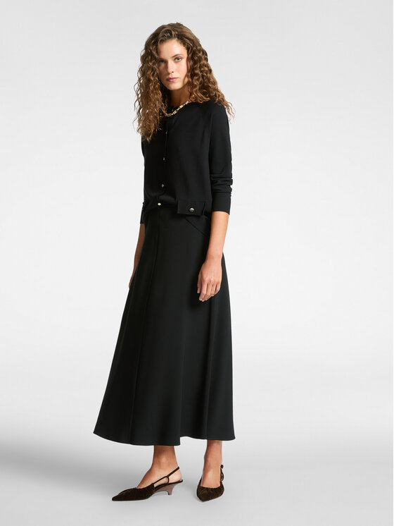 Elena Mirò Elena Mirò Gonna midi 1041P000052N033 Nero A-Line Fit