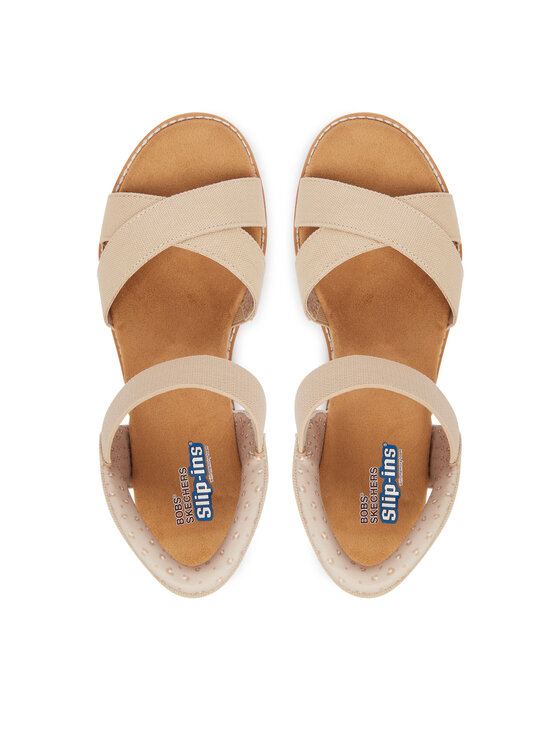 Skechers Skechers Sandalen BOBS Desert Kiss - Golden Lily 114418/NAT Beige