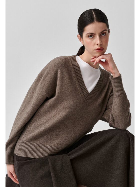 TATUUM TATUUM Sweter ELNERKA 1 Brązowy Classic Fit