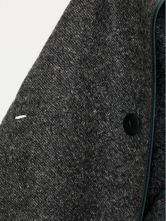 PINKO PINKO Płaszcz wełniany Calice 104041 A23R I75 Szary Regular Fit