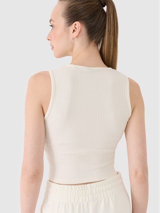 4F 4F Tank top MIDSHOP TEXTILE Biały Slim Fit
