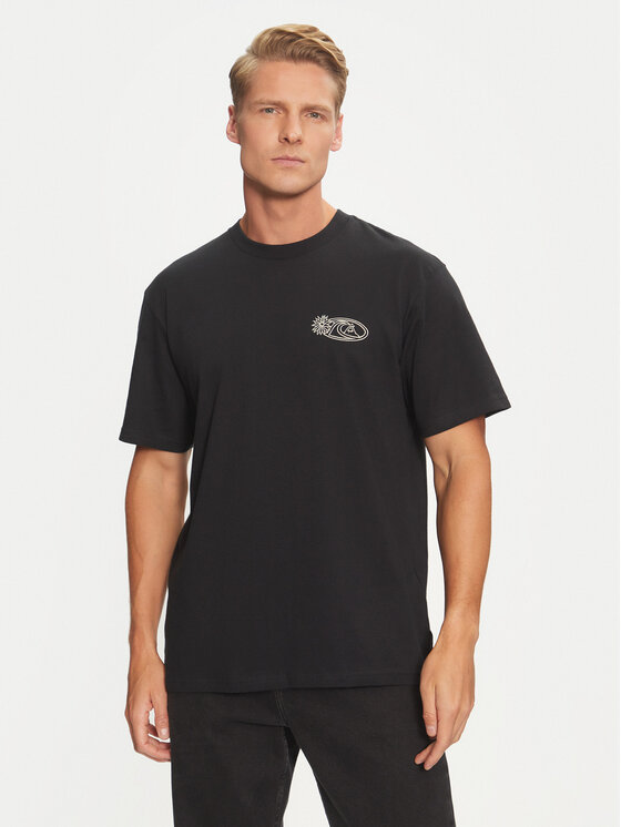 Quiksilver Quiksilver Тишърт Right Point AQYZT09905 Черен Regular Fit