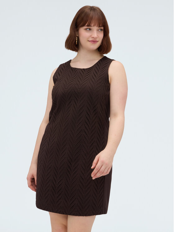 Fiorella Rubino Fiorella Rubino Sukienka codzienna 7044L001226N0V2 Brązowy Regular Fit