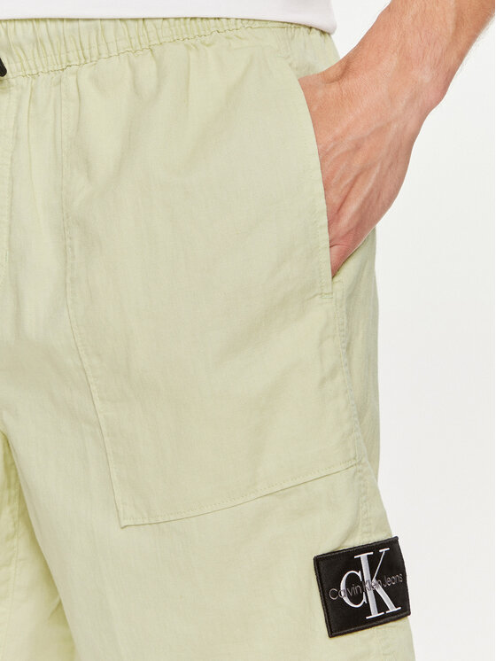 Calvin Klein Jeans Calvin Klein Jeans Шорти от плат J30J325475 Зелен Regular Fit