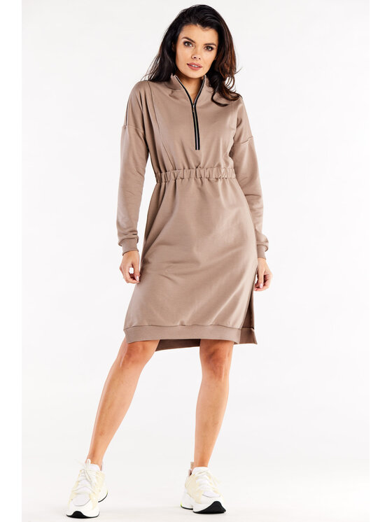 Infinite You Infinite You Vestito di maglia M322 Marrone Basic Fit