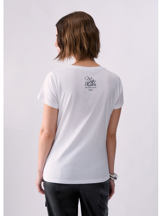 Liu Jo Liu Jo T-shirt WF6407JS923L9434 Bianco Regular Fit