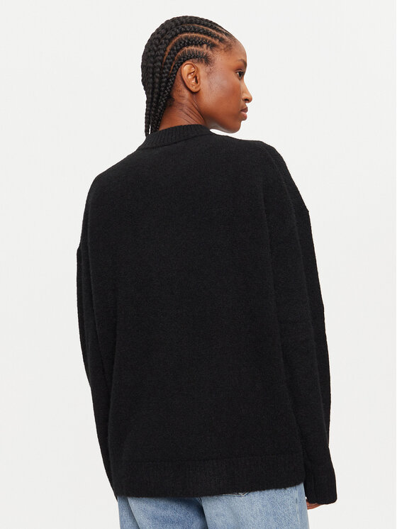 Calvin Klein Calvin Klein Πουλόβερ Textured Loose Sweater J20J224636 Μαύρο Regular Fit