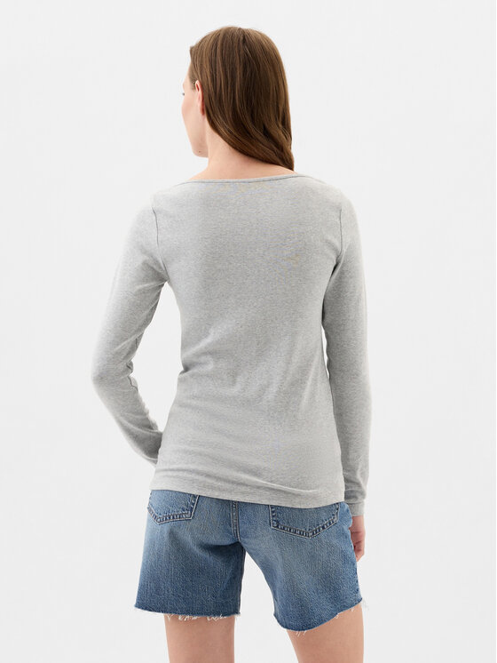 Gap Gap Bluzka 540606-01 Szary Regular Fit