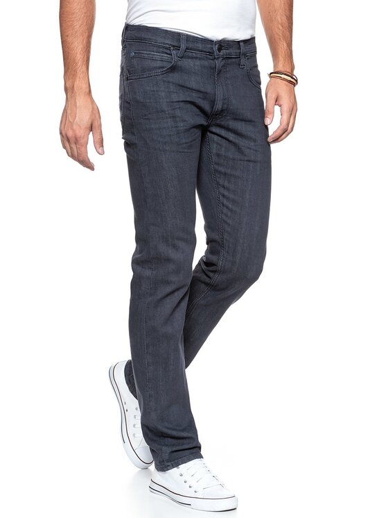 Lee Lee Jeansy DAREN ZIP FLY Niebieski Straight Fit