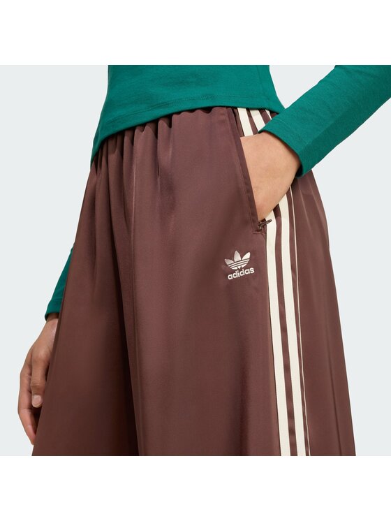 adidas adidas Pantaloni da tuta adicolor Satin KD2541 Marrone Wide Leg