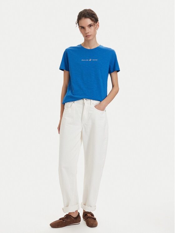 Beverly Hills Polo Club Beverly Hills Polo Club Majica P-SS26W-TS6510 Modra Regular Fit