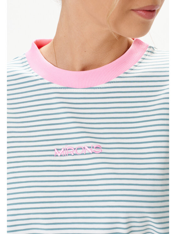 Mirons Mirons Longsleeve Print Szary ciemny Regular Fit