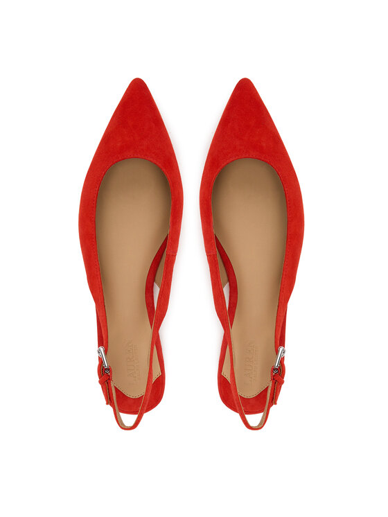 LAUREN RALPH LAUREN LAUREN RALPH LAUREN Μπαλαρίνες Severn Calfskin 802967746004 Πορτοκαλί