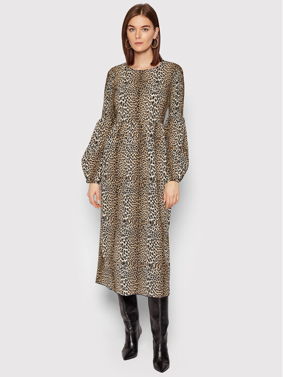 Notes Du Nord Notes Du Nord Igapäevane kleit Bella 12508 Pruun Regular Fit