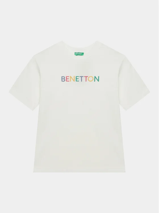 United Colors Of Benetton T-Shirt 3BL0C10DY Weiß Regular Fit